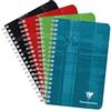 Clairefontaine 68682C Taccuino a Spirale - 11x17 cm - 100 pagine quadretti piccoli - Carta Bianca 90 g - copertina in carta laminata colore casuale
