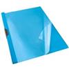 Leitz Custodia a clip Esselte, adatta per un massimo di 30 fogli A4, plastica flessibile, serie VIVIDA A4 blu