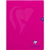 Clairefontaine 313311C quaderno 24x32cm 48p quad. grandi 90g rosa PP