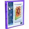 Exacompta - 51969E - 1 Raccoglitore Personalizzabile 1 Tasca Kreacover - 4 Anelli Tondi 15 mm - Dorso 20 mm - Polipropilene Traslucido 0.5 mm - F.to Esterno 25x32 cm per A4 - 5 Colori Random