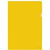 Kangaro K-34008 - Cartellina portadocumenti formato A4, 120 micron, colore giallo con grana trasparente, 31 x 21,6 x 0,4 mm, confezione da 10