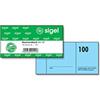 Sigel GN101 Blocco Numerato 100 Pezzi (Numerazione Consecutiva da 1 a 100, 10,5 x 5 cm) 1 Blocco Realizzato con Carta Sostenibile