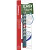 STABILO EASYgraph S - Matita Ergonomica triangolare Sottile - per Destrimani - Petrolio - Pack da 2 - Gradazione HB