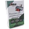 Alevar Pouches per Plastificazione, Formato Biglietti da Visita 64 x 98 mm, Spessore 250 micron (2 x 125 micron), Confezione da 100 Pezzi