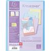 Exacompta - Rif. 5809E - 1 Kreacover Pastello tasca portadocumenti - 20 tasche in cristallo liscio - 40 visualizzazioni - per foto - dimensioni 12.5x16.5cm - copertina semi-rigida polypro - 5 colori casuali
