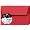 Clairefontaine 5581C - Pacco da 20 Buste autoadesive - Formato 9x14cm - 120g/m² - Colore rosso ribes -Inviti Eventi e Corrispondenza - Gamma Pollen - Carta Premium Liscia