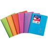 Clairefontaine 321601C Un quaderno a spirale Koverbook - 9x14cm - 100 pagine a quadretti piccoli - Carta bianca 90g - copertina avvolgente in polipropilene - Colore casuale
