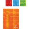 Clairefontaine - Rif. 63682C - Quaderno rilegato con punti metallici (48 fogli) - Formato A5, righe a quadretti, carta pergamena spazzolata 90 g/m², copertina in cartone laminato - Colore casuale