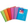 Clairefontaine 322601C Un quaderno a spirale Koverbook - 9x14 cm - 100 pagine a quadretti piccoli - Carta bianca 90g - copertina avvolgente in polipropilene - Colore casuale