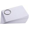 Exacompta - Rif. 10340E - Confezione da 50 Flashcard sotto pellicola + anello - Bristol a righe perforate - formato A6 - Colore casuale bianco, blu, giallo, rosa, verde