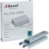 Rexel Punti Metallici 23/6 mm, Confezione da 1000 Pezzi, 2101211