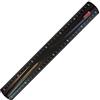 Brunnen 104973090 - Righello per scuola e ufficio, 30 cm, con maniglia, per destrorsi e mancini, colore: Nero/Onice
