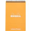 RHODIA 16503C - Notepad Bloc-Notes a Spirale (Rilegatura integrale) Orange - A5 14,8X21cm - Puntinato DOT - 80 fogli staccabili - Carta Clairefontaine 80g/m² -COPERTINA in carta trattata morbida