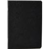 Clairefontaine 733101C collezione Age Bag Un taccuino a punto metallico Nero - A5 14,8x21 cm - 96 pagine a tinta Unità bianche - carta 90g - Copertina carta Lustrée a grana effetto cuoio