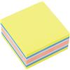 D.RECT | Foglietti Adesivi | Set di 1 Pezzi | 75x75mm | Note Adesive | 1x400 un Blocco di Fogli | Forniture per Ufficio | Colori Neon - Mango