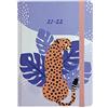 LETTS Cheetah - Agenda accademica Università 21-22 settimanali, formato A6, colore viola
