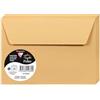Clairefontaine 5486C - Pacco da 20 Buste autoadesive - Formato C6 11,4x16,2cm - 120g/m² - Colore caramello - Inviti Eventi e Corrispondenza - Gamma Pollen - Carta Premium Liscia