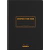 RHODIA 119219C - taccuino mOrobido DOroso Telato Composition Book Black - A5 14,8X21cm - a righe - 160 pag. - Carta Clairefontaine Bianca 80 g/m - Classic