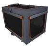 zooplus Exclusive Trasportino pieghevole in nylon Alu deluxe - L: L 91 x P 61 x H 58 cm