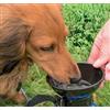 EURO MARKETING MANUFACTURING Aqua pet Borraccia per cani - Bottiglia con ciotola da viaggio per cani - Ciotola portatile - Bottiglia da viaggio colori assortiti