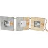 Eurofirany irany Dr/Heart/Ram/04 Photo Frame, MDF, Marrone, 14 x 49 x 1 cm