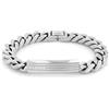 Tommy Hilfiger Jewelry Braccialetto da Uomo in Acciaio Inossidabile con una Placca Incisa - 2790345