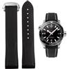 FOUUA Cinturino per Orologio Omega 22mm 20mm Silicone Morbido e Confortevole Impermeabile Chiusura Pieghevole Cinturino di Ricambio Cinturino per Orologio Omega Seamaster SpeedMaster De Ville Serie