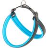 Ferplast Pettorina ergonomica per cani AGILA FLUO 5, Ottima vestibilità, Chiusura a doppia microregolazione, Soffice imbottitura, A=B 50÷58 cm 20 mm Blu