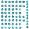 NICAVKIT 62Pcs Stampini per Biscotti a Forma di Lettere e Numero, Lettere Maiuscole & minuscole e Numeri Arabi Stampi per Torta Fondant, Cake Alphabet Plunger Set, Stampini Alfabeto Cookie Stamp per Torta