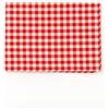 PARAMAISON Tovaglia Rustica Rettangolare, Stile Quadretti Country, Bianco e Rosso, Tovaglia Tavola da Pranzo, Cucina, Giardino, Pic nic, 4 Posti 140x140 cm