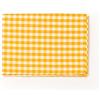 PARAMAISON Tovaglia Rustica Rettangolare, Stile Quadretti Country, Bianco e Giallo, Tovaglia Tavola da Pranzo, Cucina, Giardino, Pic nic, 4 Posti 140x140 cm