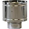 TECNOASPIRO Terminale Canna Fumaria Antivento e Antipioggia Made in Italy, Terminale Camino Base Circolare, Comignolo in Acciaio Inox per Camino, Stufa a Legna, Pellet e Caldaia Biomassa, Per Tutti i Combustibili