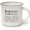 Legami - Cup Puccino, Tazza in Porcellana New Bone China, Tema Book Lover, Take a Break Collection, Capacità 350 ml, Lavabile in Lavastoviglie, Utilizzabile in Microonde