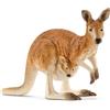 SCHLEICH WILD LIFE | Canguro 14756 | Figure di animali realistiche | Giocattolo da zoo | regalo per bambini e bambine | Decorazione per compleanno | Personaggio da gioco dai 3 anni | 12 x 4 x 7 cm