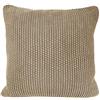 nielsen HOME Federa per il cuscino Nika a maglia grossa, 50x50 cm, sabbia (effetto cromatico), 100% cotone, Oeko-tex, accogliente elegante alla moda, decorativo, per divano
