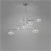 Metal Lux Metallux Dolce sospensione 8 luci