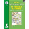 Monti Raffaele M. Fumaiolo. M. Comero. Sorgenti del Tevere, Savio e Marecchia. Carta dei sentieri 1:25.000