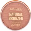 Rimmel London Natural Bronzer Ultra-Fine Bronzing Powder bronzer a lunga tenuta 14 g Tonalità 001 sunlight
