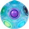 ROXENDA Puzzle Ball Rainbow Ball, Gioco di Abilità Magic Ball - Rompicapo e Palla Antistress per Bambini e Adulti (Blu)