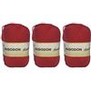 Hanselhome Gomitolo di Cotone Premium 100% Cotone Perfetto per Il Fai da Te e Il Lavoro a Mano (Colore Rosso 100 g, Circa 220 Metri Confezione da 3 Pezzi)