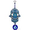 MYSTIC JEWELS - Hamsa della Mano di Fatima in Legno con Occhio Turco per buona Fortuna e energia in casa