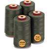 New brothread - 28 Opzioni - 4 Grandi Bobina di 5000M per tutti gli usi Filo da Cucito in Poliestere 40S/2 (Tex27) per Cucito, Quilting, Patchwork, Serger e Overlock - Evergreen