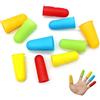 Hocadrv 10PCS Protezioni per Dita in Silicone Protezioni per Dita per Pistola per Colla a Caldo per Cucito, Cera, Giardinaggio, Adesivi, Scrapbooking, Ricamo, 5 Colori, 3 Dimensioni