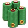 New brothread - 28 Opzioni - 4 Grandi Bobina di 5000M per tutti gli usi Filo da Cucito in Poliestere 40S/2 (Tex27) per Cucito, Quilting, Patchwork, Serger e Overlock - Shamrock