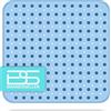 Brandsseller - Tappetino per Vasca da Doccia 53x53cm Anti Slip con Ventosa Trasparente/Blu