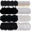 MWOOT 400 Pezzi Piume Decorative, 8-18CM Piume Naturali Bianca Nero per DIY Cacciatore di Sogni Pasqua Ghirlanda di Natale Carnevale Nozze Decorazione, Crafts DIY Feather