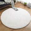 Liveinu Tappeto Shaggy Rotondo Tappeti Soggiorno Pelo Lungo Antiscivolo Lavabili Moderni Moquette Ø 100 cm Bianco