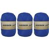Hanselhome Gomitolo di Cotone Premium 100% Cotone Perfetto per Il Fai da Te e Il Lavoro a Mano (Royal Color 100 g, Circa 220 Metri Confezione da 3 Pezzi)