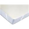 ZOLLNER Coprimaterasso per Letto King Size 180x200 cm - Proteggi Materasso con Elastico sugli Angoli - 100% Cotone - Beige - Lavabile a 95°C - Certificato Oeko Tex (R)