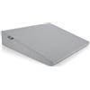 Brandsseller Cuscino a Cuneo 38x3 x8/2 cm per Sedia, Ufficio e Auto, Cuscino Ergonomico per Seduta Corretta, Supporto per Schiena, Grigio